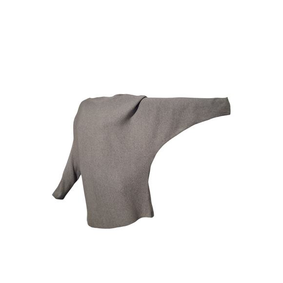 Vince Camuto Women's size Medium Ribbed Slouchy Doman Sleeve Boat Grungecore Top - Picture 4 of 10